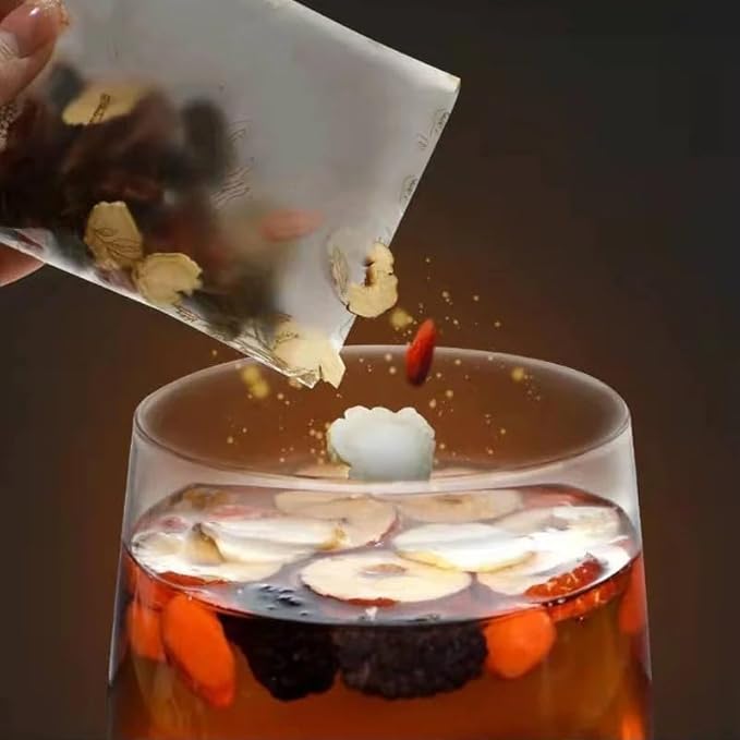 Kidney Tea Formula Ginseng Six Treasure Tea, Te Renal Herbal, Ginseng Five - Image 5