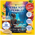 FreshDrinkUS, Premium 11.6oz Yerba Mate Super Blend Powder – Plant-Based by NaturalandPremiumHerbalTea