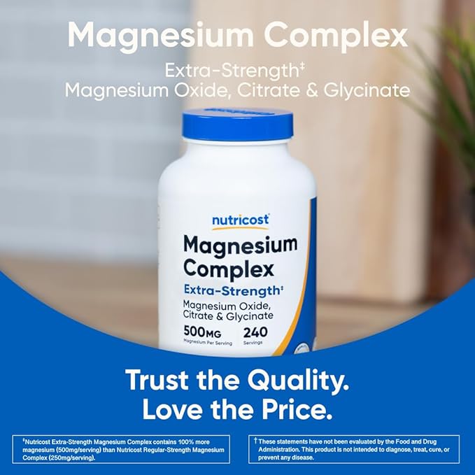 Nutricost Magnesium Complex 500mg, 240 Capsules - Image 5