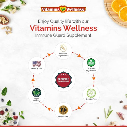 -10 in 1- Made in USA Immune Support Supplement–Elderberry Immune Guard and - Image 2