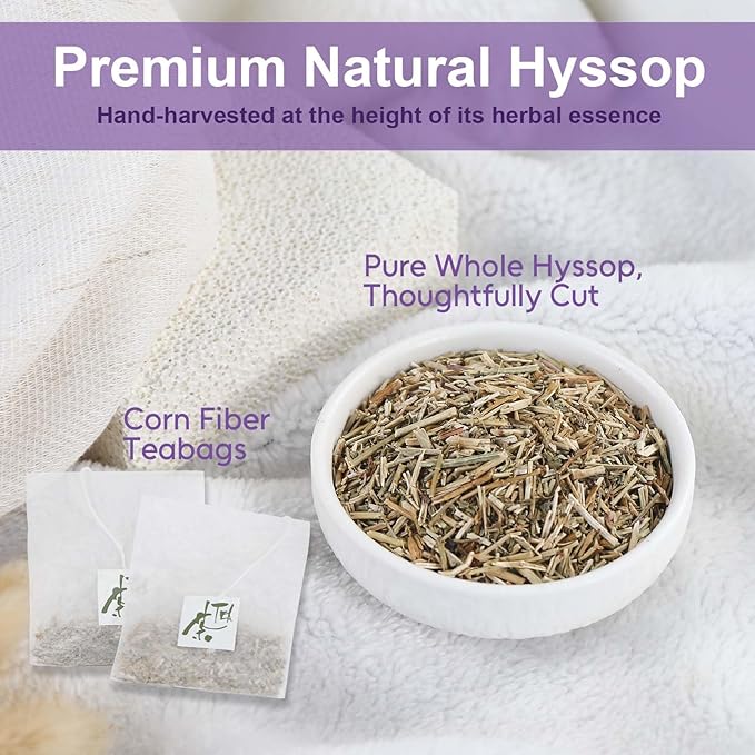 TEARELAE - Hyssop Tea - 54 Count Herbal Tea Bags - Caffeine Free, Soothing & - Image 3