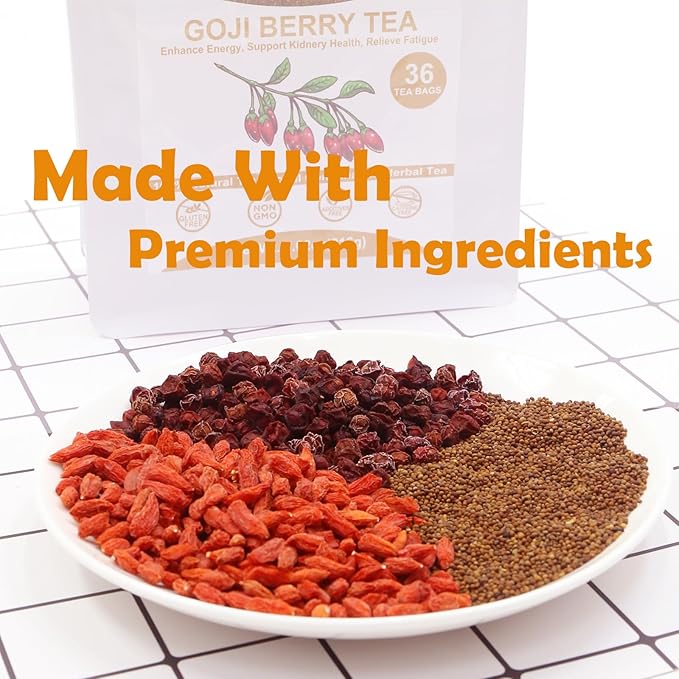 TEARELAE - Five Flavors Goji Berry Tea Bags - 6g x 36 Count - Traditional - Image 3