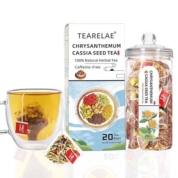 TEARELAE - Chrysanthemum Cassia Seed Tea - Nourishing Liver Tea - 8g x 20 Count by TEARELAE