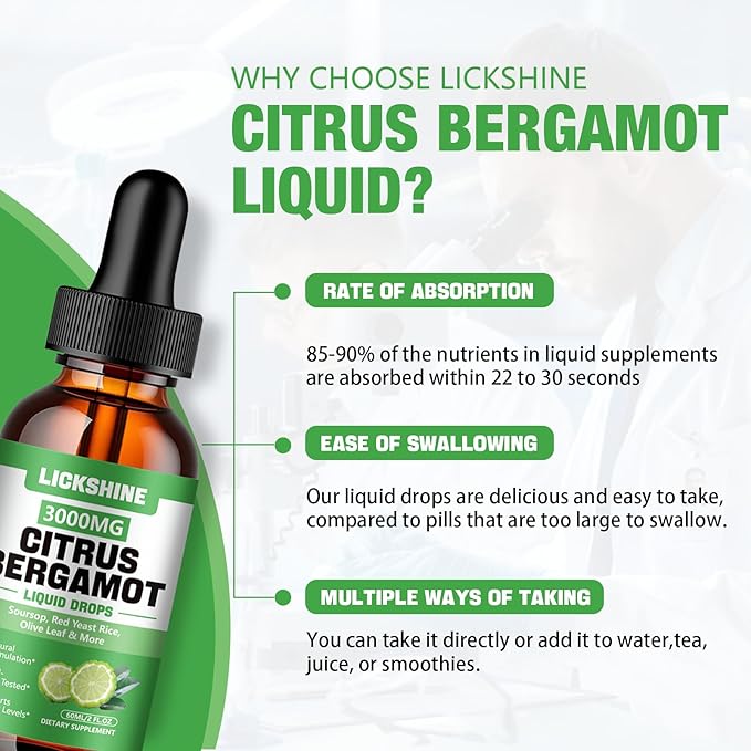 1 Pack 3000mg Citrus Bergamot Liquid Drops - Image 6