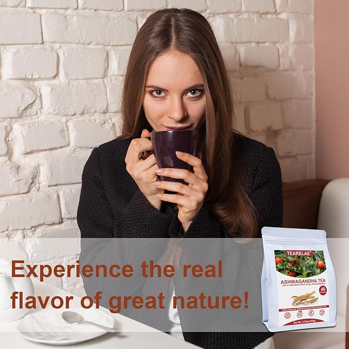 TEARELAE - Ashwagandha Tea Bags - 2.5g x 40 Count - Sourced From India - - Image 6