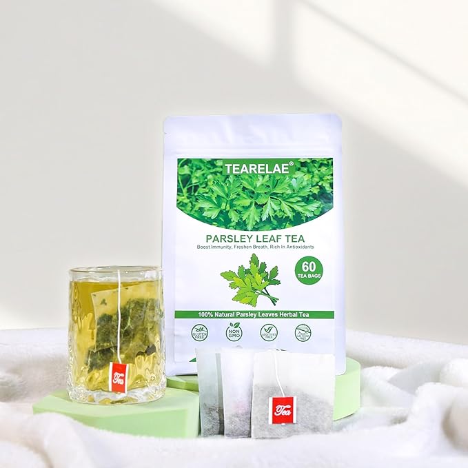 TEARELAE - Parsley Tea Bags - 60 Count - 100% Pure Natural Parsley Leaves - - Image 3