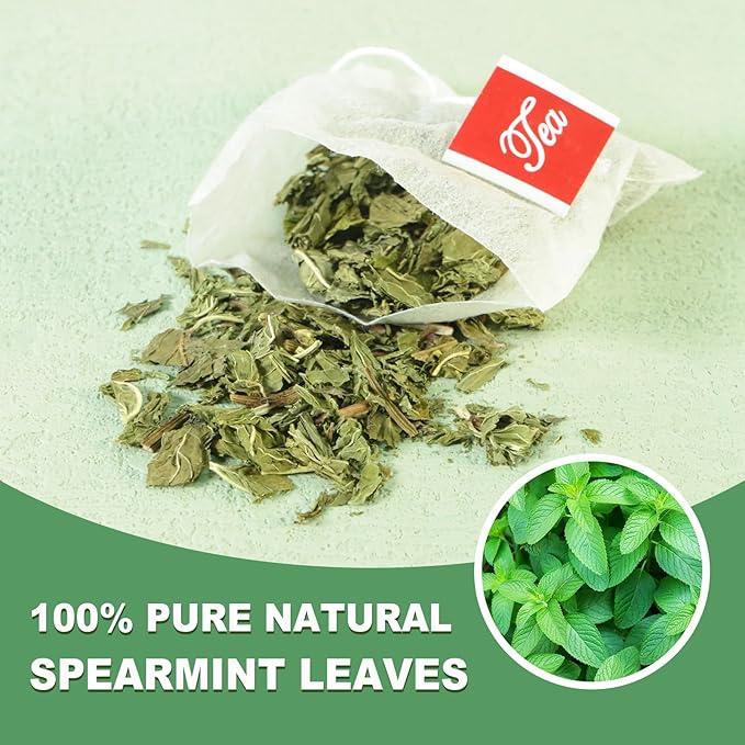 TEARELAE - Spearmint Tea - 1.5g x 50 Count - 100% Pure Spearmint Leaves - - Image 2