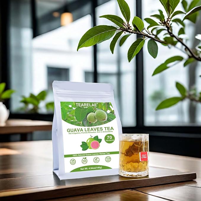 TEARELAE - Guava Leaves Tea Bags - 70 Count - 100% Pure Natural Guava Leaves - - Image 3