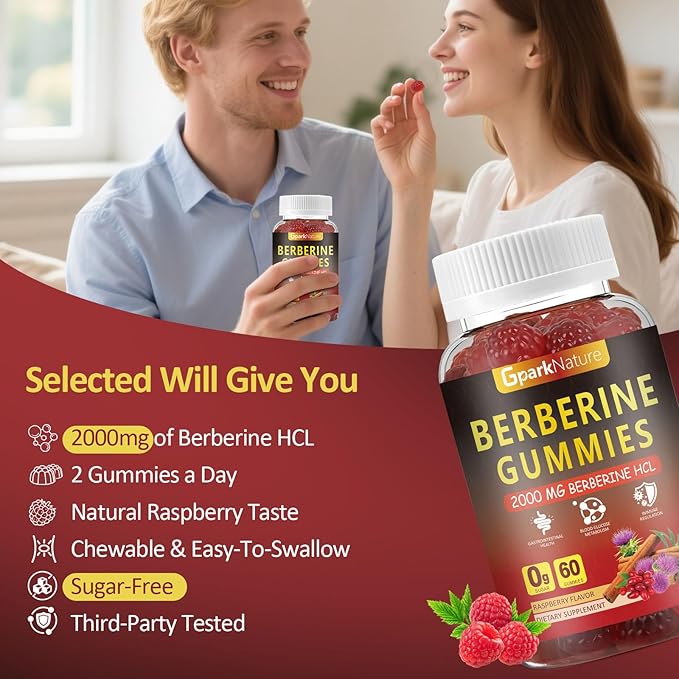 Berberine Gummies 2000 mg, Berberine Supplement - Image 5