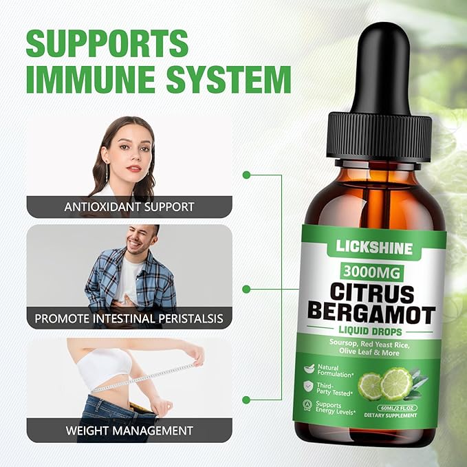 1 Pack 3000mg Citrus Bergamot Liquid Drops - Image 5