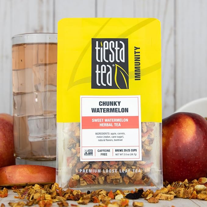 Tiesta Tea - Chunky Watermelon, Loose Leaf, Sweet Watermelon Herbal Tea - Image 3