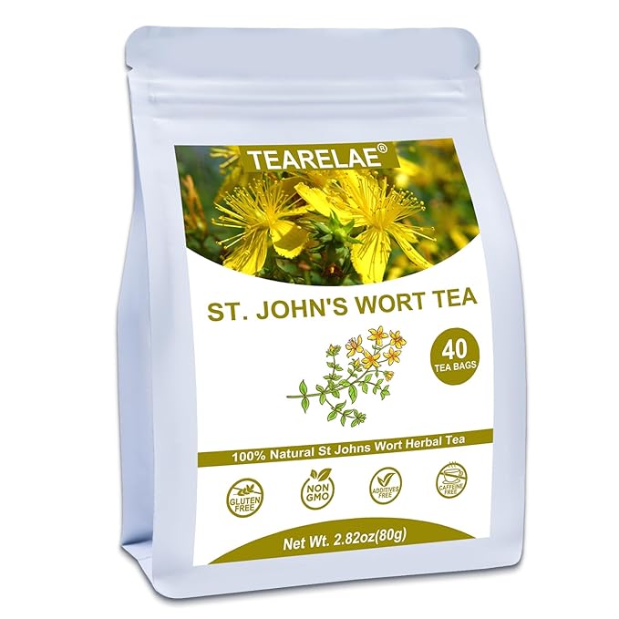 TEARELAE - St. John's Wort Tea Bags - 40 Count - Natural Saint John's Wort Tea by TEARELAE