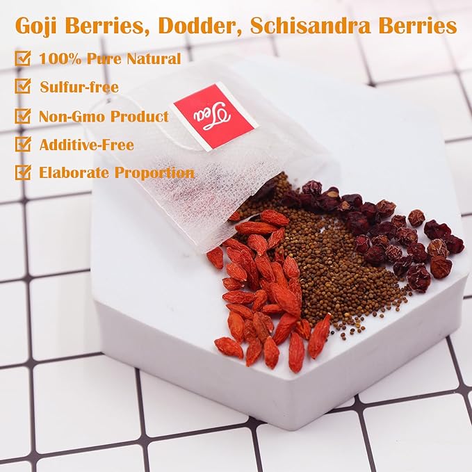 TEARELAE - Five Flavors Goji Berry Tea Bags - 6g x 36 Count - Traditional - Image 4