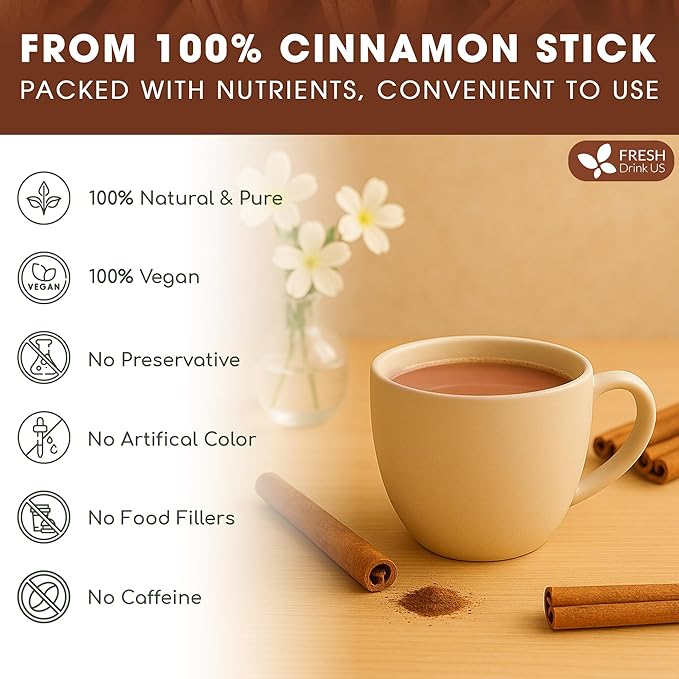 FreshDrinkUS, Premium Cinnamon Powder 8oz – Pure Ground Cinnamon - Image 3