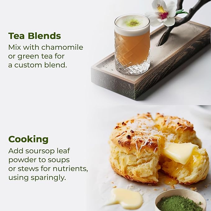 4.5oz Premium Soursop Leaf Powder – 100% Pure & Natural | Graviola Leaves - Image 6