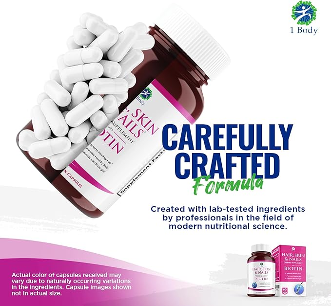 1 Body Hair Skin Nails Growth Vitamin - Image 4
