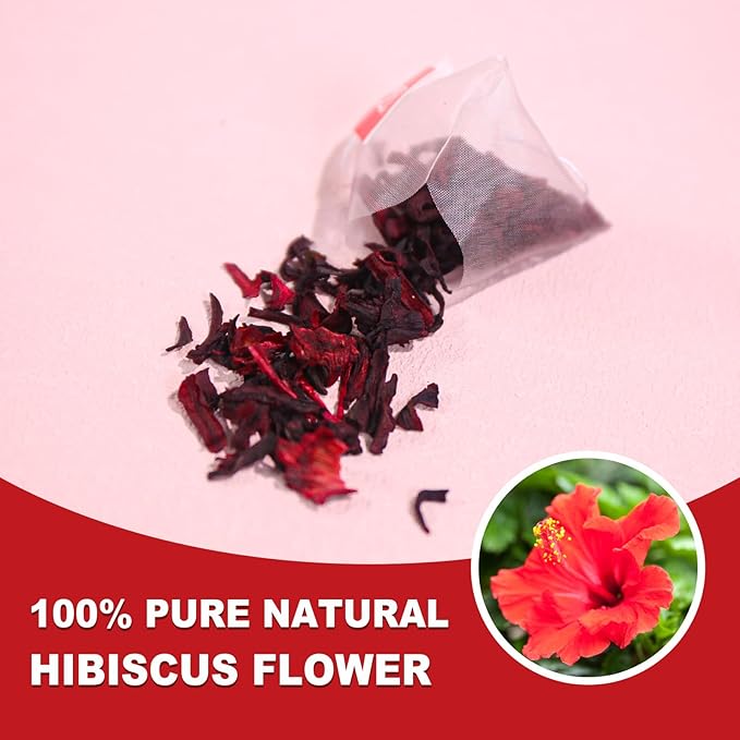TEARELAE - Hibiscus Tea Bags - 2g x 80 Count - 100% Pure Hibiscus Flowers - - Image 4