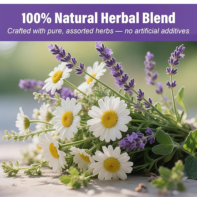 TEARELAE - Chamomile Lavender Tea, 50 Herbal Tea Bags - Non-GMO - Caffeine-Free - Image 3