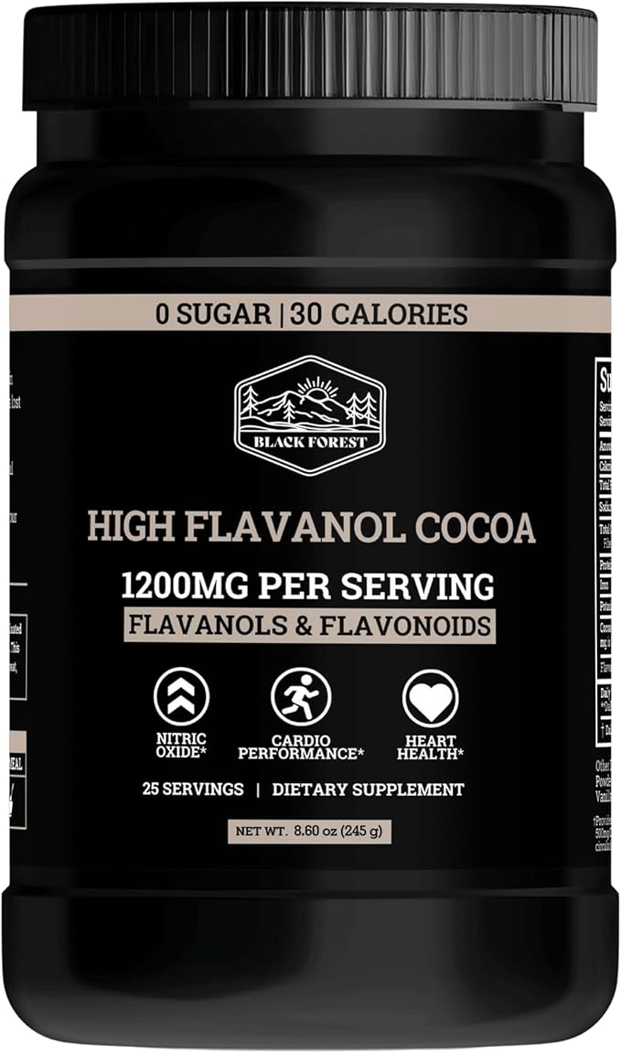 Black Forest High Flavanol Cocoa Powder10X More Flavanols Than Cocoa & 600mg of by BlackForest