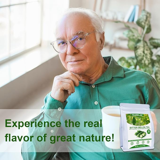 TEARELAE - Bitter Melon Tea Bags - 2g x 50 Count - 100% Pure Natural Cut & - Image 7