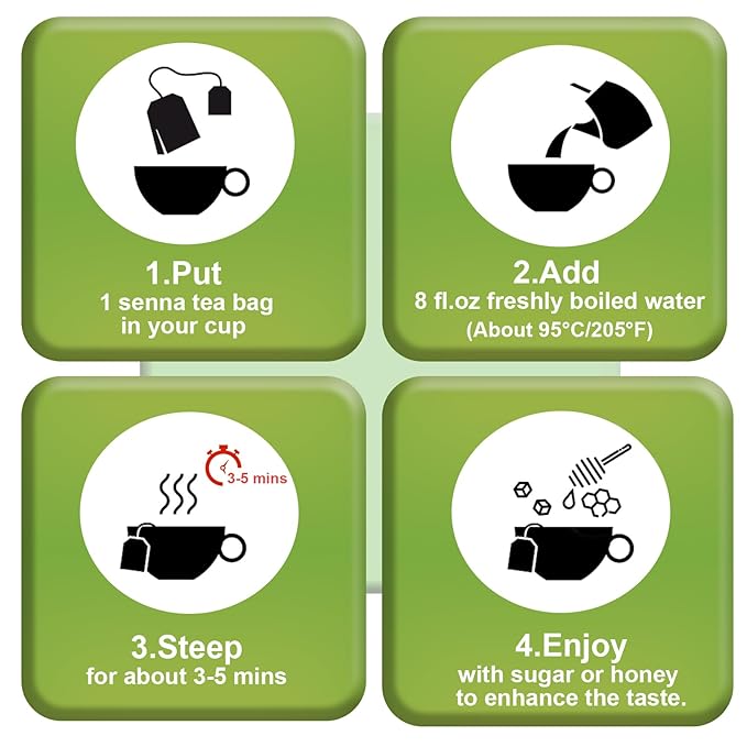 TEARELAE - Senna Tea, Hojas de Sen - Premium Indian Senna Leaves Tea Bags - Image 6