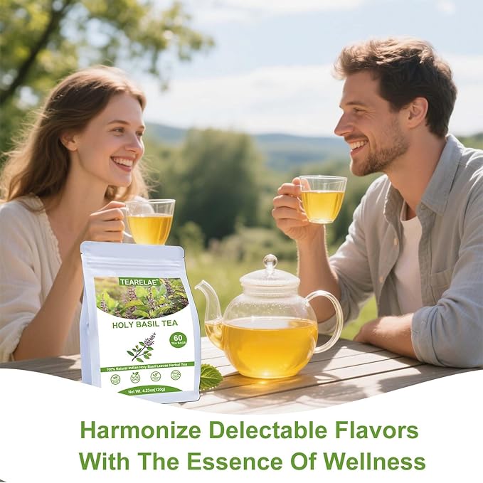 TEARELAE - Holy Basil Tea Bags - 60 Count - 100% Pure Natural Holy Basil Leaves - Image 5