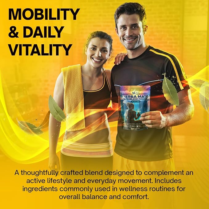 FreshDrinkUS, Premium 11.6oz Yerba Mate Super Blend Powder – Plant-Based - Image 8