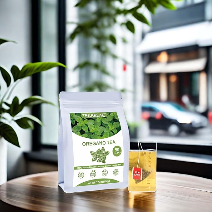 TEARELAE - Oregano Tea Bags - 50 Count - Premium Natural Oregano Leaves - Aid - Image 3
