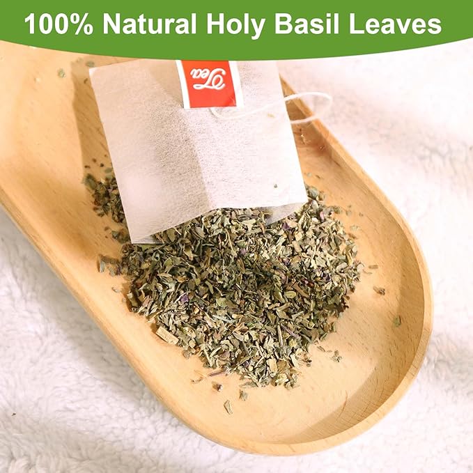TEARELAE - Holy Basil Tea Bags - 60 Count - 100% Pure Natural Holy Basil Leaves - Image 2