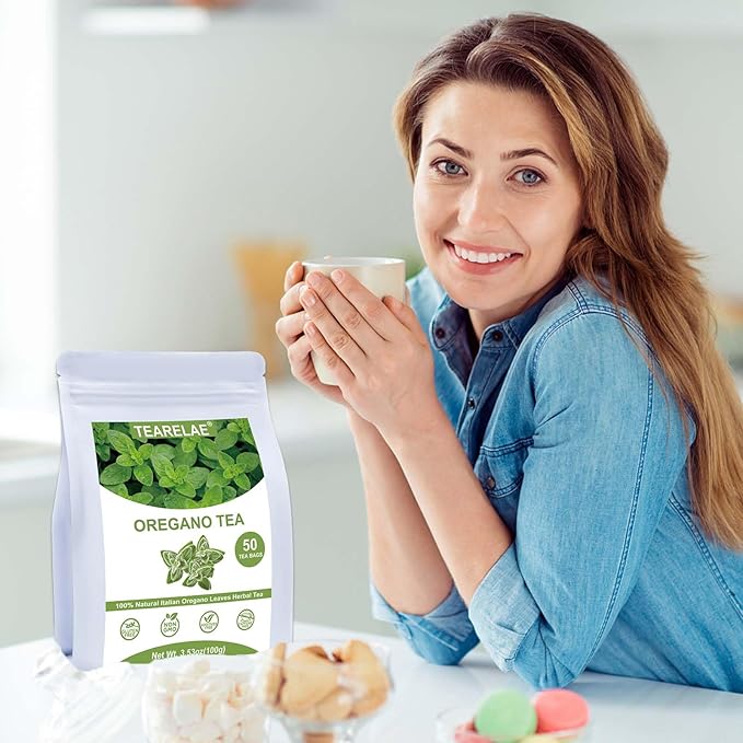 TEARELAE - Oregano Tea Bags - 50 Count - Premium Natural Oregano Leaves - Aid - Image 6