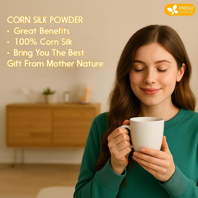 FreshDrinkUS, Corn Silk Powder 8oz – Premium Herbal Ingredient, Pure Ground - Image 9