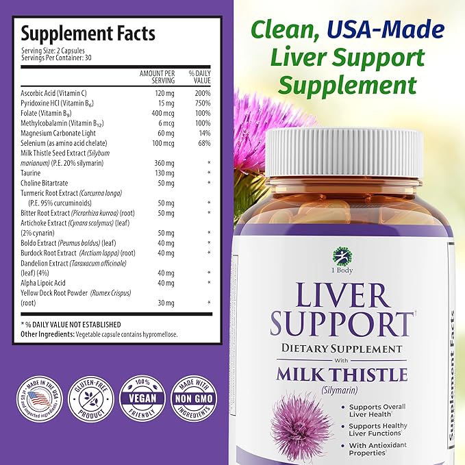 1 Body Liver Support Supplement - Image 6