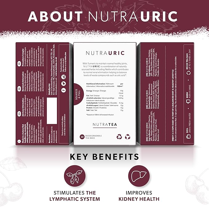 NUTRAURIC - Uric Acid Cleanse and Kidney Support – Kidney Cleanse Tea – - Image 2