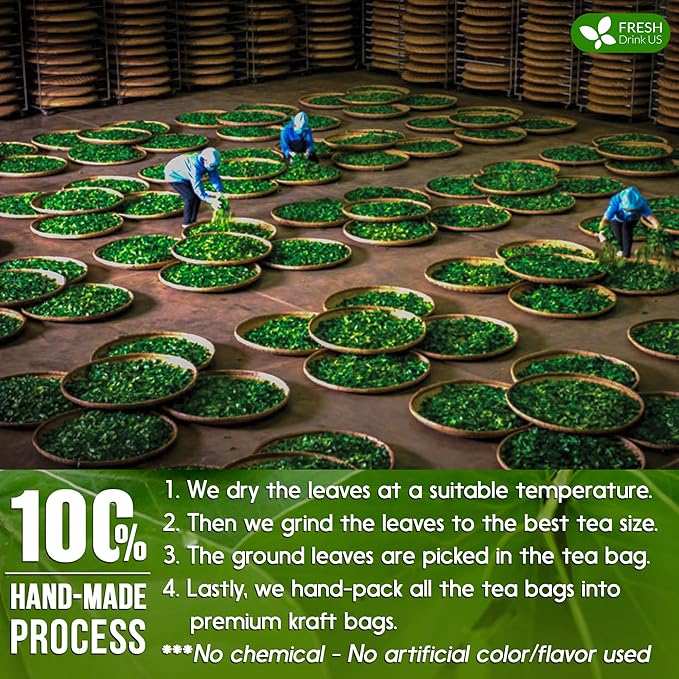 FreshDrinkUS, Premium 55 Senna Leaf Tea Bags, 100% Natural & Pure from Senna - Image 7