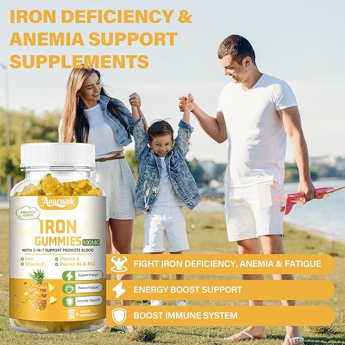 1 Pack 100MG Iron Supplements Gummies - Image 4