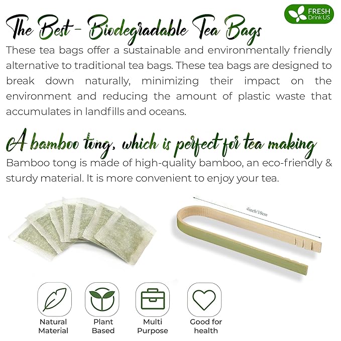 FreshDrinkUS, Premium 55 Senna Leaf Tea Bags, 100% Natural & Pure from Senna - Image 8