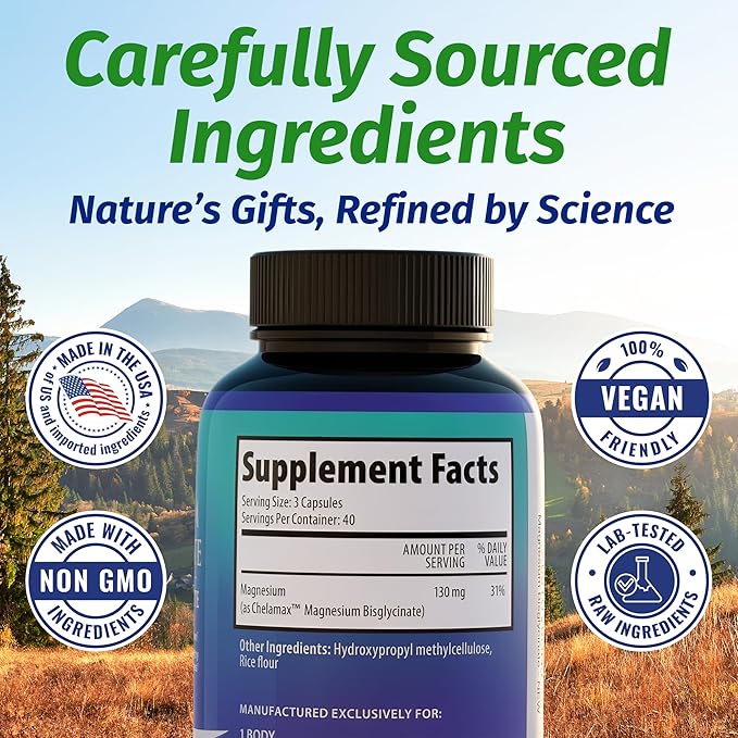 1 Body Magnesium Bisglycinate Capsules - Image 5