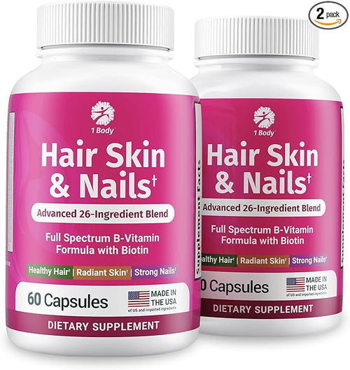 1 Body Hair Skin Nails Growth Vitamin by 1Body