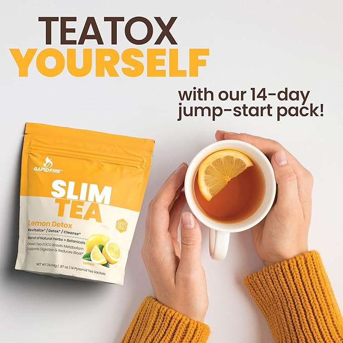 Slim Tea 14 Day Herbal Teatox, Blend of Natural Herbs and Botanicals, Supports - Image 4