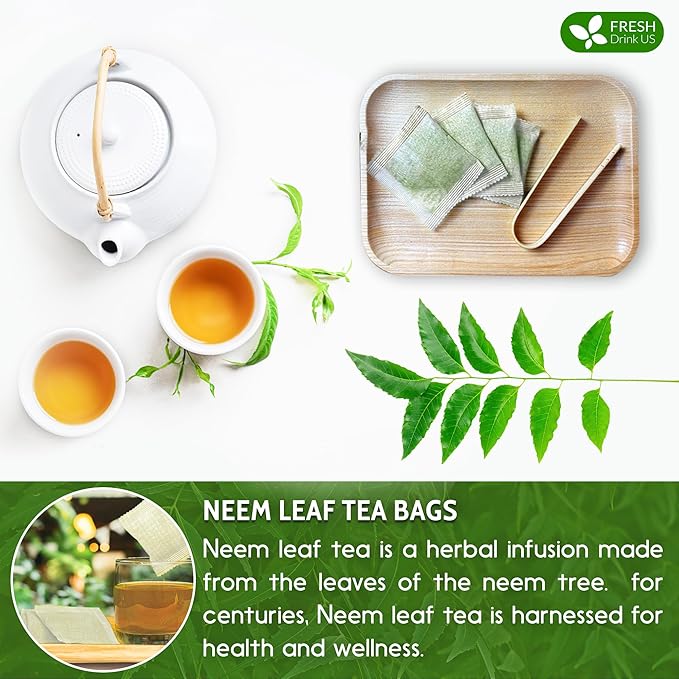 FreshDrinkUS, Premium 33 Neem Leaf Tea Bags, 100% Natural and Pure from Neem - Image 9