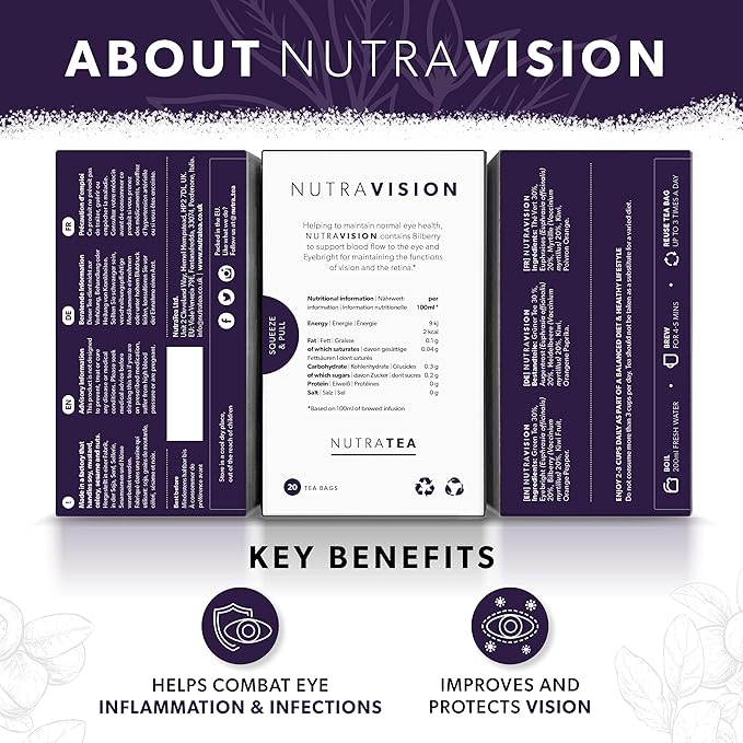 NUTRAVISION - Eye Health Tea – Includes Bilberry & Eyebright - - Image 2