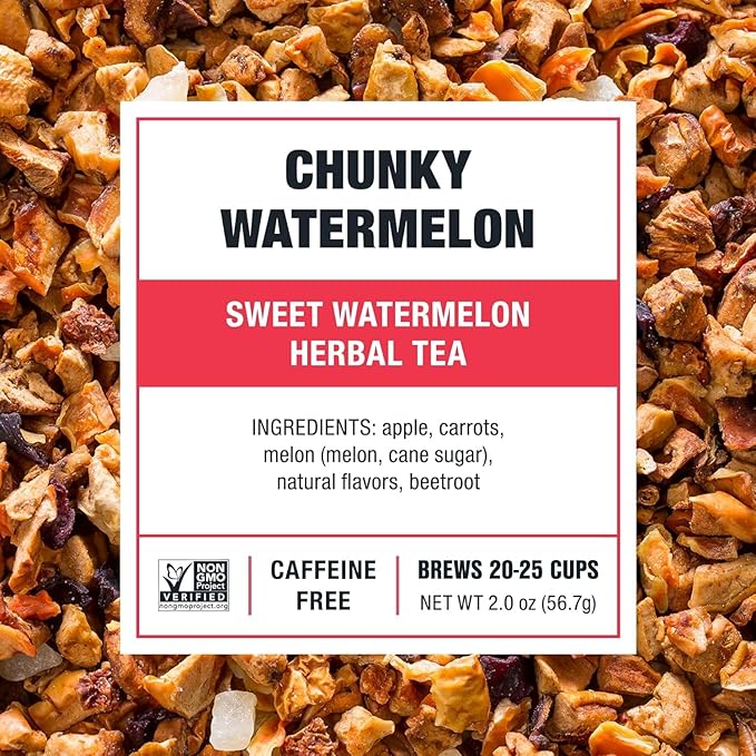 Tiesta Tea - Chunky Watermelon, Loose Leaf, Sweet Watermelon Herbal Tea - Image 2