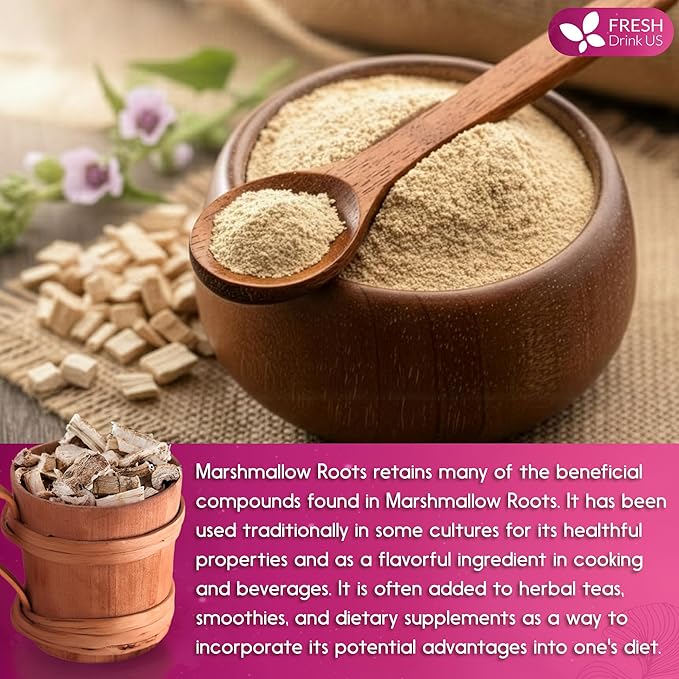 FreshDrinkUS, Premium 16oz Marshmallow Root Powder. Finely Ground – Premium - Image 9