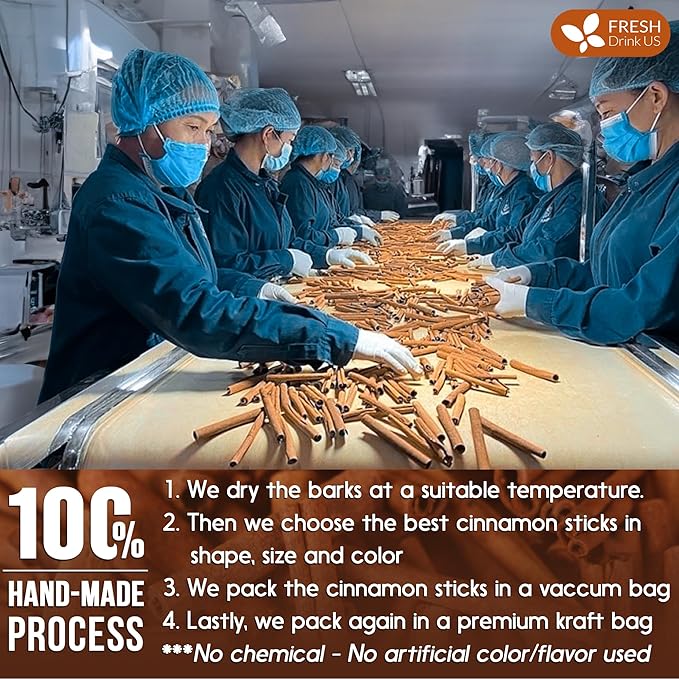 FreshDrinkUS, Premium 30+ Cinnamon Dried Sticks, Whole Sticks, 100% Natural & - Image 7
