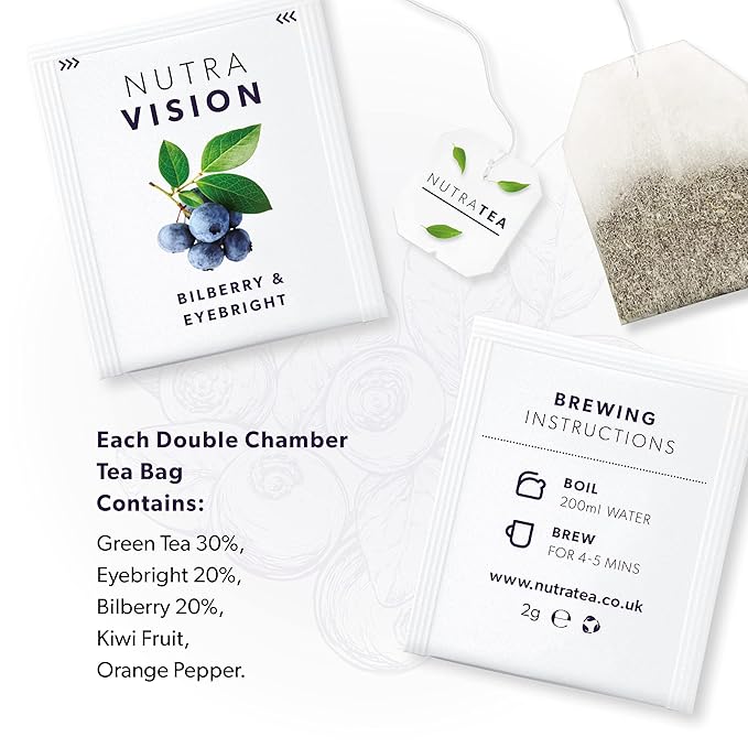 NUTRAVISION - Eye Health Tea – Includes Bilberry & Eyebright - - Image 4