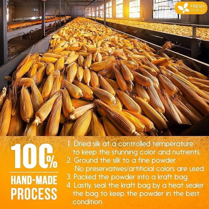 FreshDrinkUS, Corn Silk Powder 8oz – Premium Herbal Ingredient, Pure Ground - Image 6